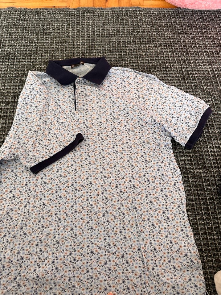 Erkek Baskılı Kısa Kollu Polo Tişört - Görsel 2