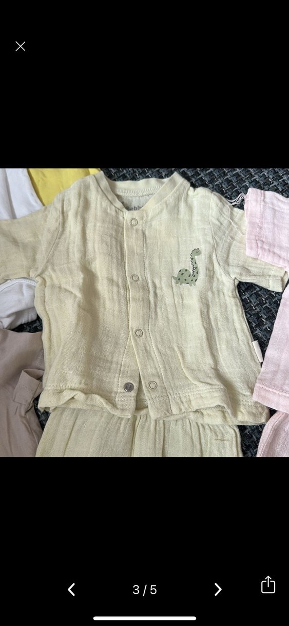 Bebek Kız Kısa Kollu Pastel Takım - Görsel 3