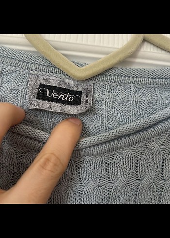 Gri Örgü Kadın Kazak - Görsel 2