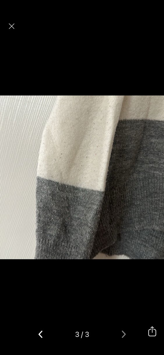 Kadın Renk Bloklu Triko Kazak - Görsel 3