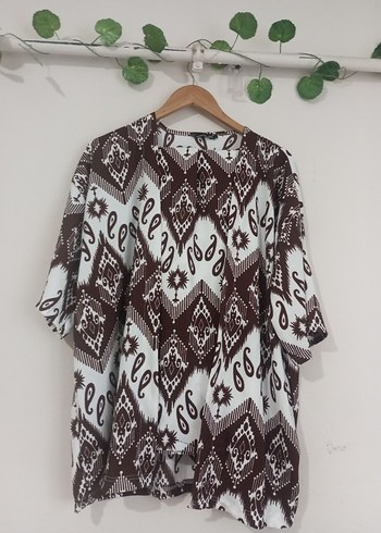 s Beden camel Renk Dantel Detaylı Camel Bohem Uzun Kimono