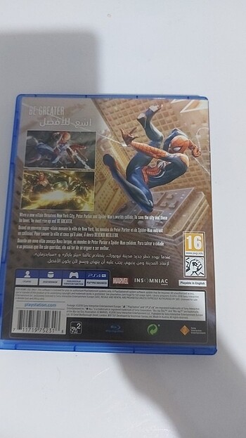 Sony Marvel's Spider-Man Playstation 4