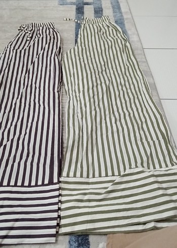 Çizgili Çok Renkli pantolon - Görsel 3