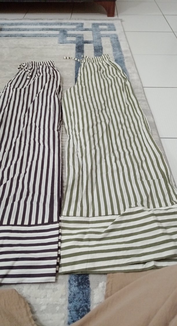 Çizgili Çok Renkli pantolon - Görsel 3