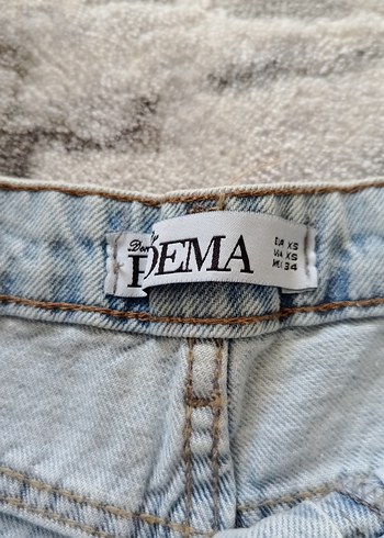 xs Beden Yırtık Detaylı Gri Kadın Denim Şort