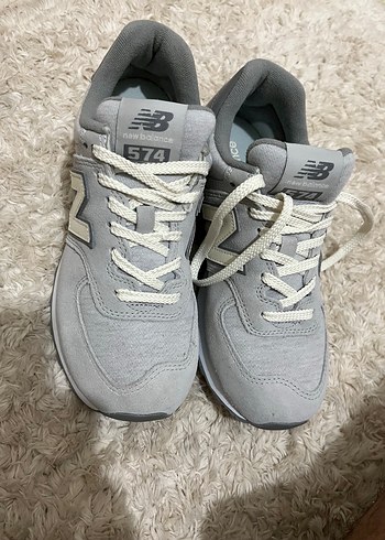 38,5 Beden gri Renk Gri New Balance Kadın Spor Ayakkabı 38.5 orjinal