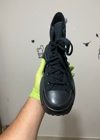 Converse Siyah Platform Topuklu Kadın Spor Ayakkabı Converse orijinal 39