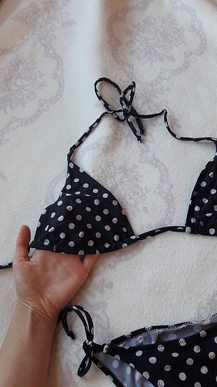 m Beden puantiyeli bikini takımı 