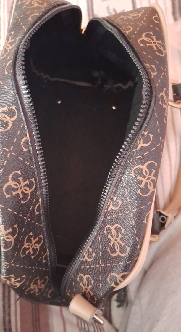 Guess Kadın Kahverengi Desenli Omuz Çantası - Görsel 3