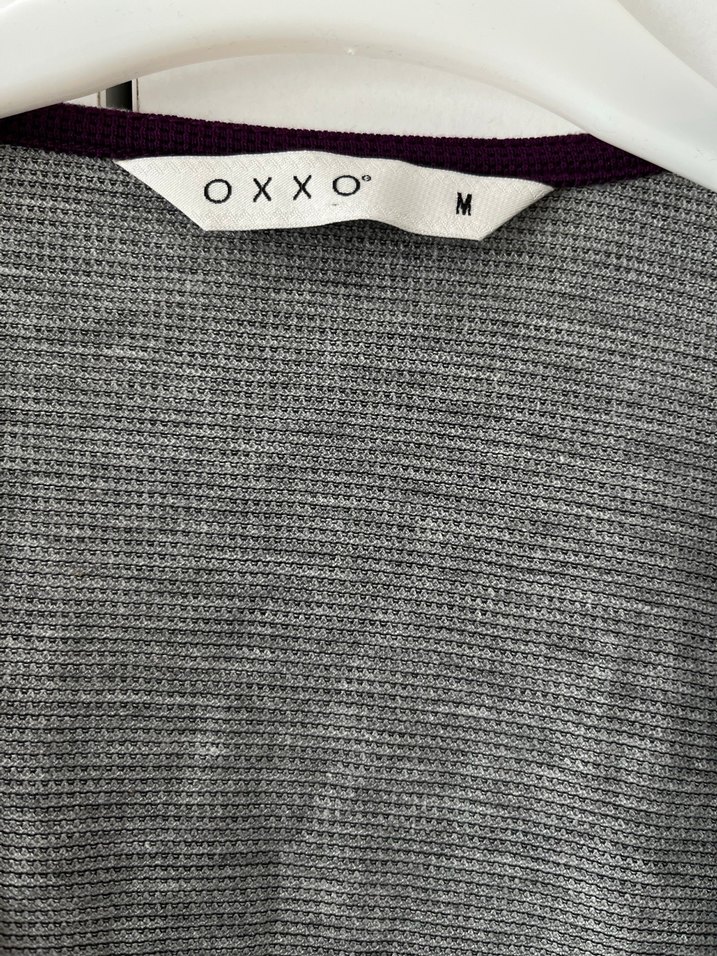 Gri Uzun Kollu Keten Salaş Hırka - Görsel 2