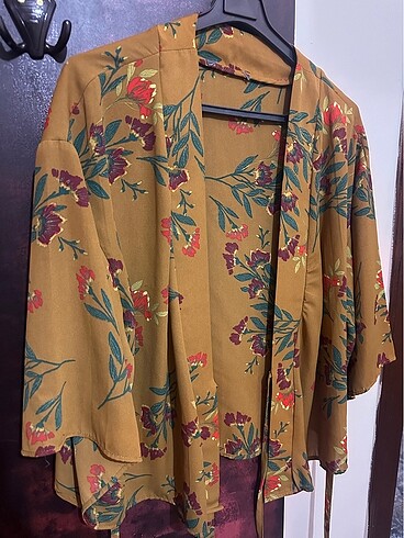 universal Beden Çiçek desen kimono