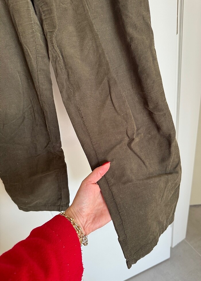 Zara havuç kadife pantalon - Görsel 2