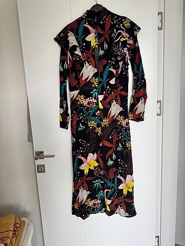 xs Beden H&m desenli elbise