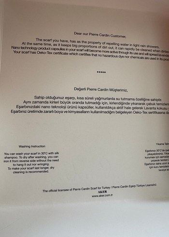 Pierre Cardin Pierre Cardin ipek eşarp