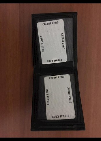 Parlak Siyah Minimalist Erkek Cüzdanı - Görsel 3