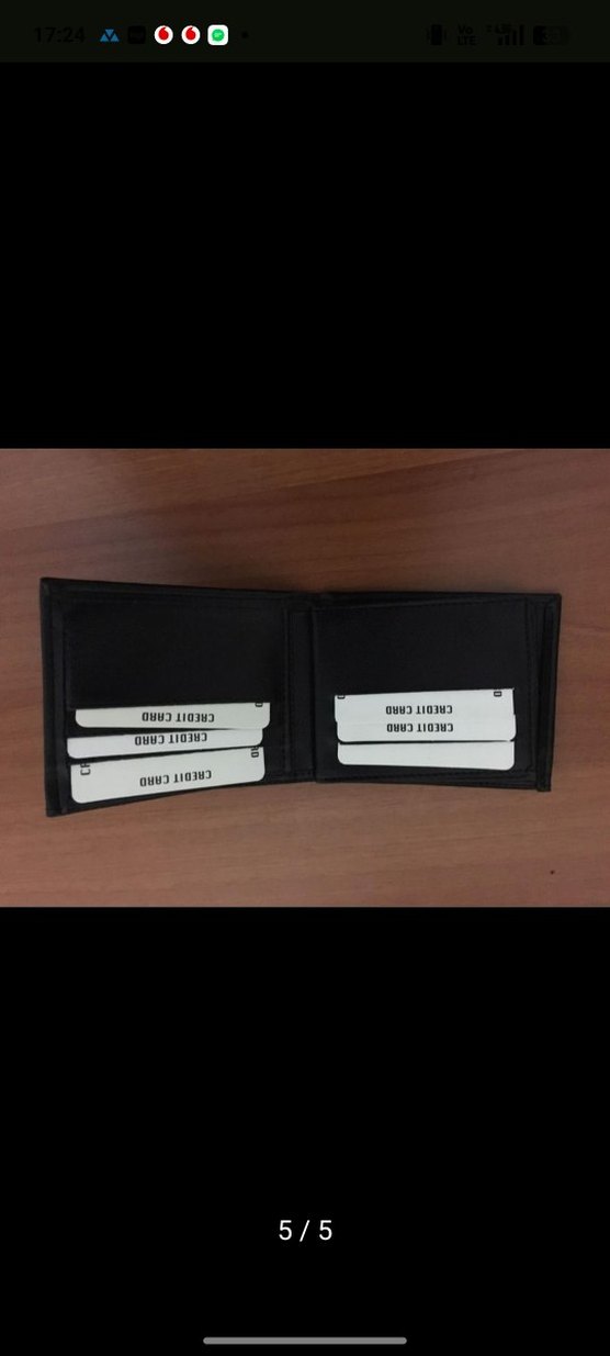 Parlak Siyah Minimalist Erkek Cüzdanı - Görsel 4