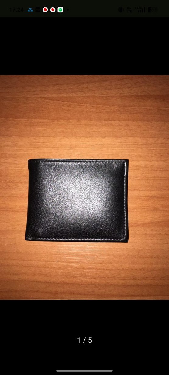 Parlak Siyah Minimalist Erkek Cüzdanı - Görsel 5