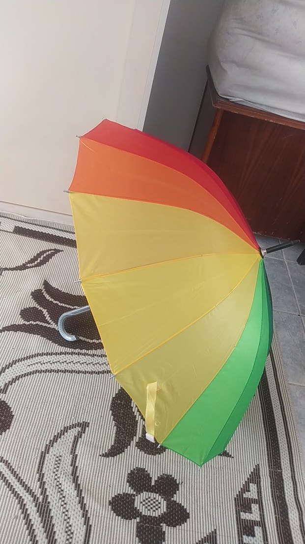 Renkli Pilili Kadın Şemsiye - Görsel 3