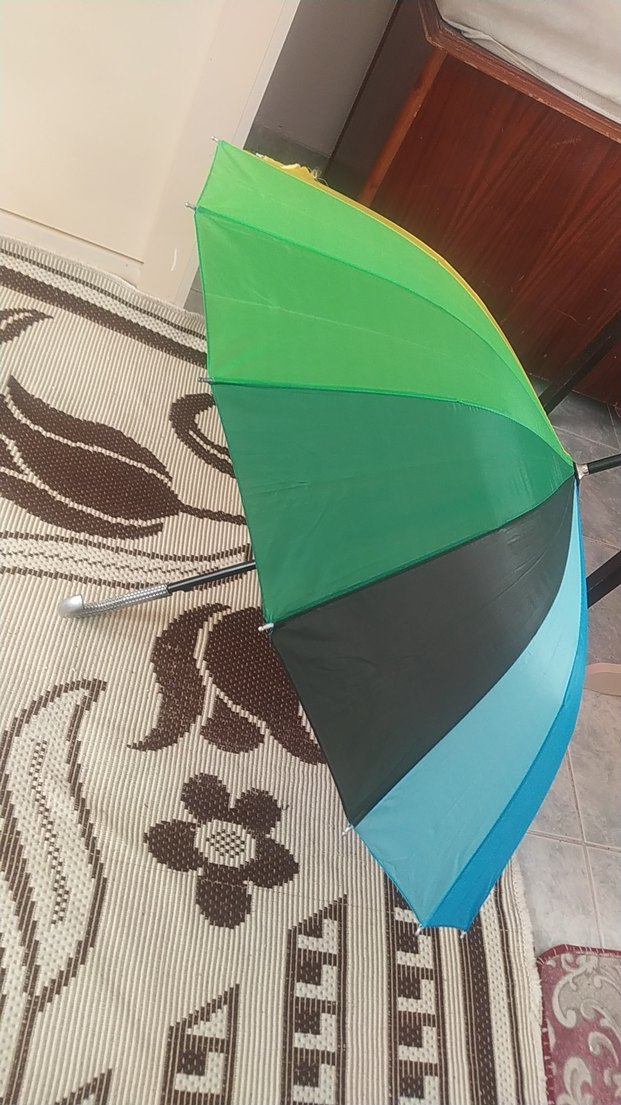 Renkli Pilili Kadın Şemsiye - Görsel 2