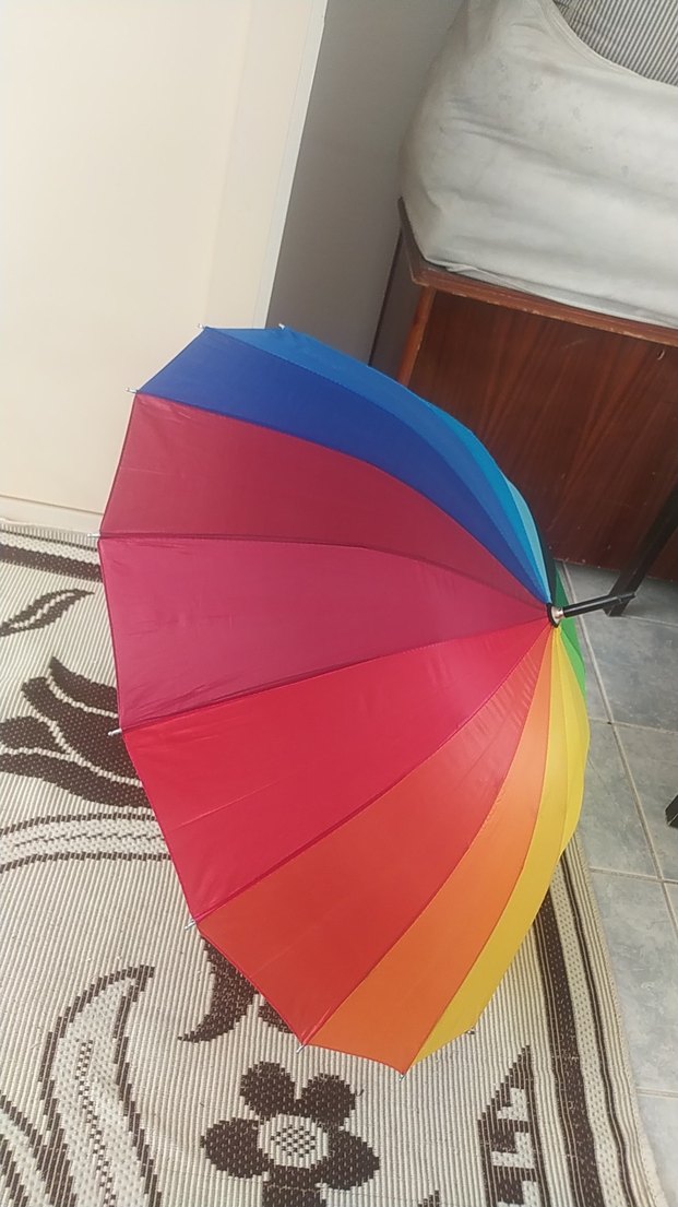 Renkli Pilili Kadın Şemsiye - Görsel 4