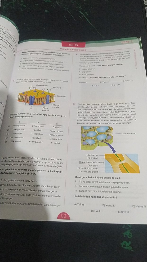 9. Sınıf Biyoloji Soru Kitabı - Görsel 5