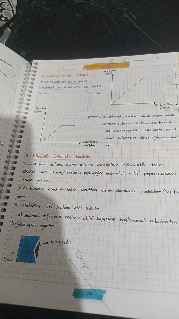 TYT Biyoloji Öğrencim Defteri - El Yazısı - Görsel 3