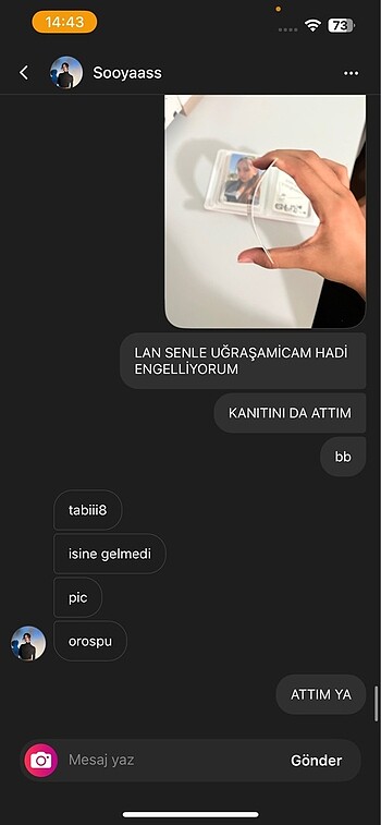  Beden KÜFÜR FALAN EDİYO ŞİKAYET EDİN