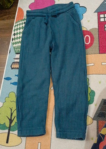 Erkek Çocuk Triko Mavi Rahat Pantolon