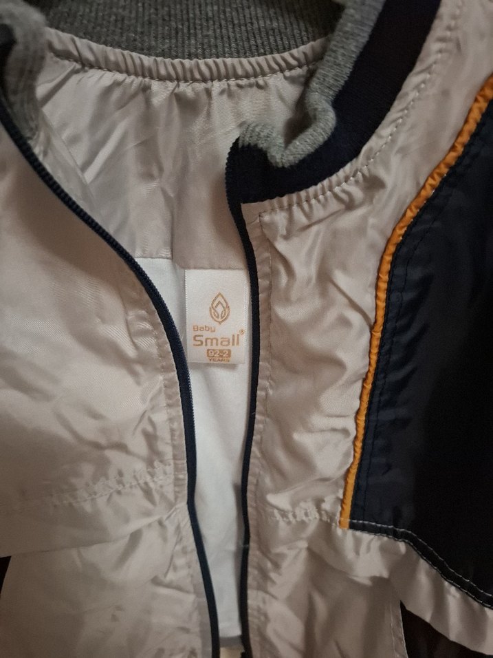 Gri Erkek Çocuk Fermuarlı Ceket - Görsel 2