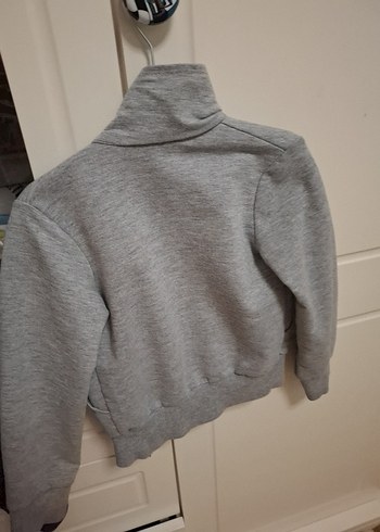 Gri Uzun Kollu 2 yas fermuarli - Görsel 3