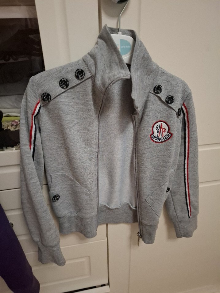 Gri Uzun Kollu 2 yas fermuarli - Görsel 2