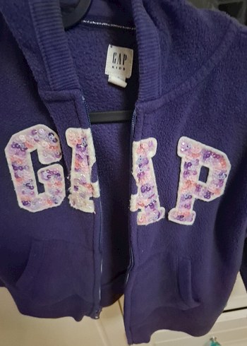 Kız Çocuk Mor Fermuarlı Sweatshirt - Görsel 2