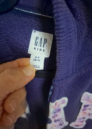 Kız Çocuk Mor Fermuarlı Sweatshirt - Görsel 4