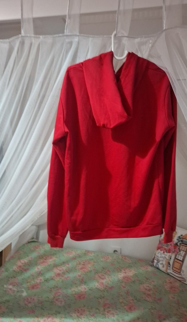 Kız Çocuk Kırmızı Minnie Baskılı Sweatshirt - Görsel 3