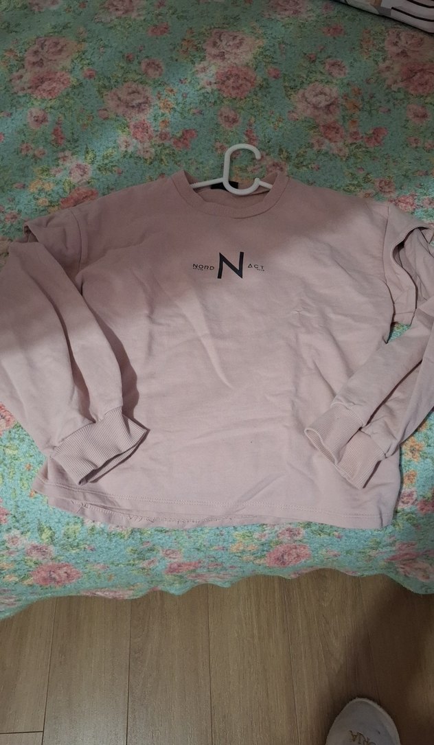 Pembe Pamuklu Uzun Kollu cocuk Sweatshirt - Görsel 5
