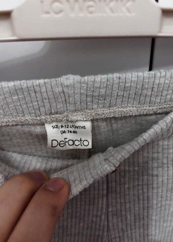 Düğmeli Gri Kız Tayt - Görsel 2