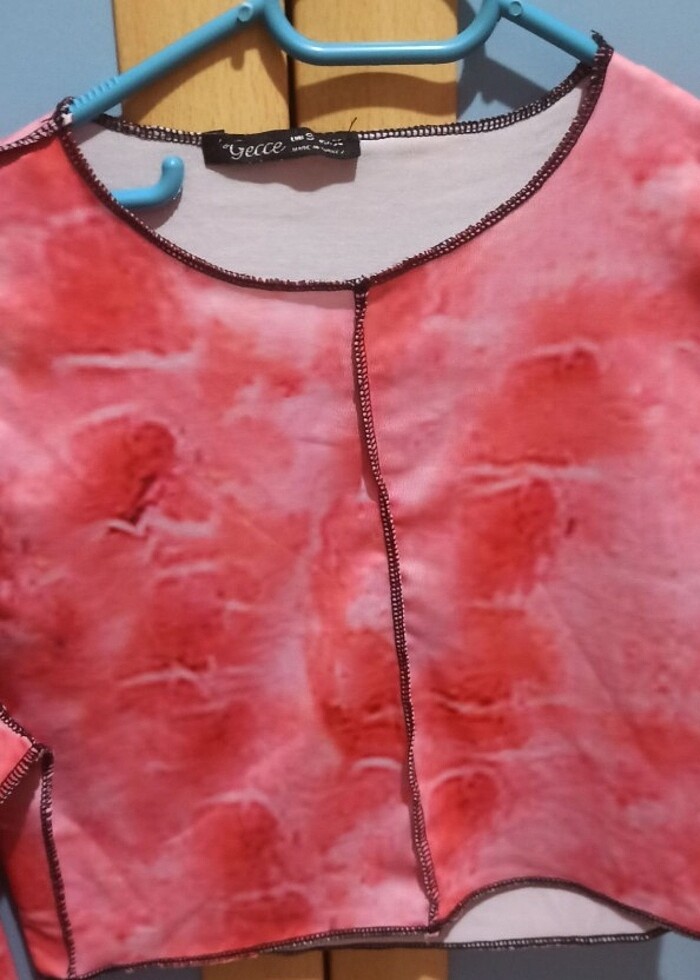 Renkli üst Crop - Görsel 2