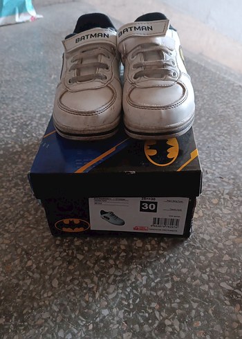 30 Beden #Beyaz Batman Erkek Çocuk Spor Ayakkabı# orijinal kutulu#