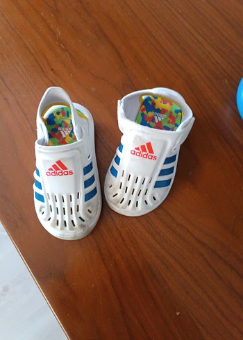 Adidas Erkek Çocuk Beyaz Terlik Velcro