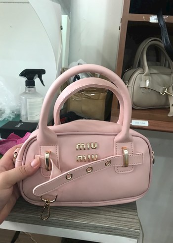 Pembe miu miu Deri Kadın Çanta