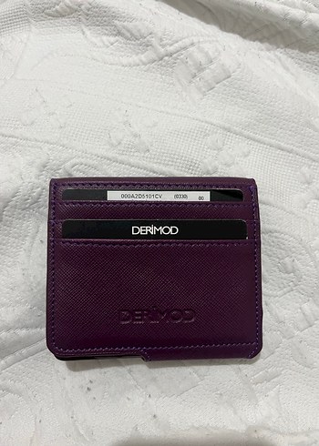 DERIMOD Mor Kadın Deri Cüzdan Velcro Kapaklı - Görsel 2