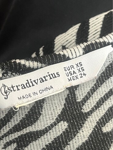 xs Beden çeşitli Renk Zebra desenli crop