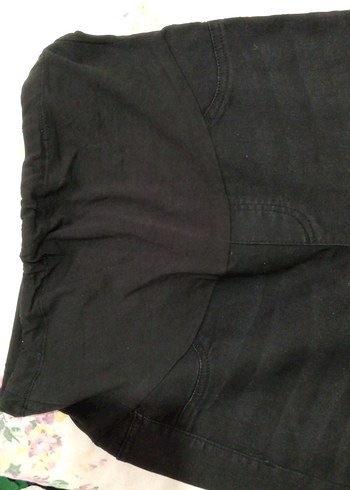 42 Beden Siyah Elastik Hamile Kot Pantolon