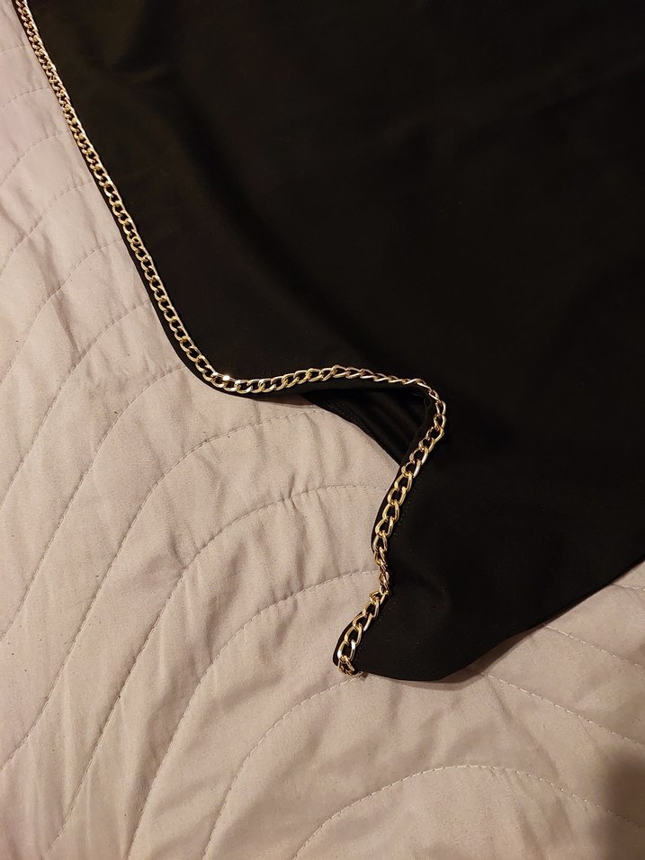 Zincir Detaylı Siyah Etek - Görsel 2