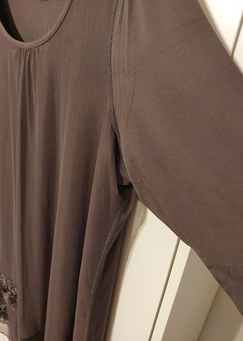 Tül penye elbise - Görsel 5