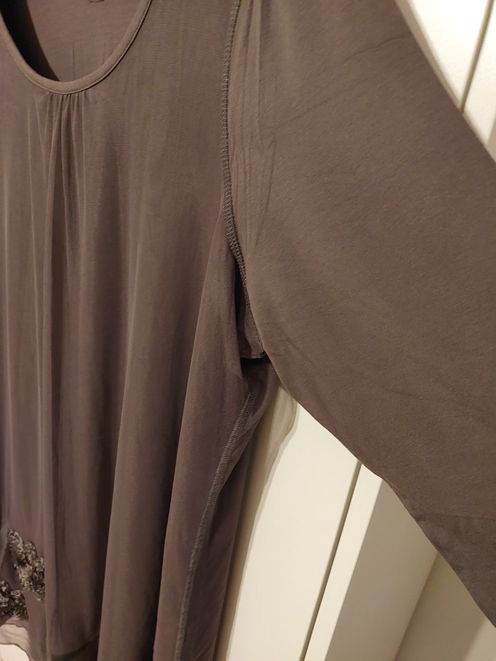 Tül penye elbise - Görsel 5