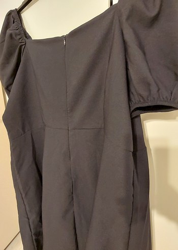 Lacivert Prenses kol elbise - Görsel 4