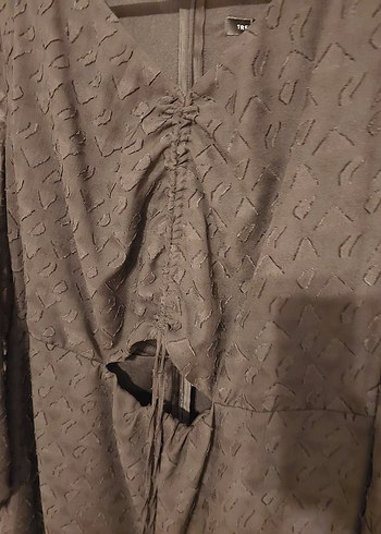 Dekolte Büyük Beden Elbise - Görsel 4