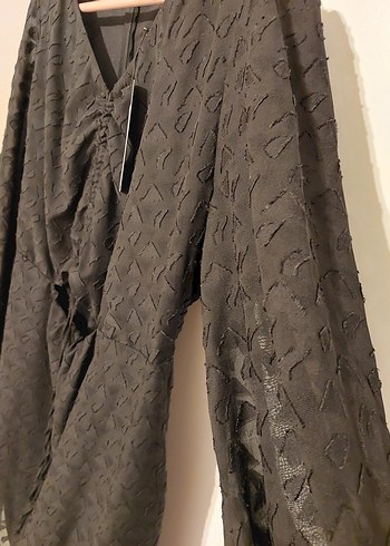 Dekolte Büyük Beden Elbise - Görsel 9