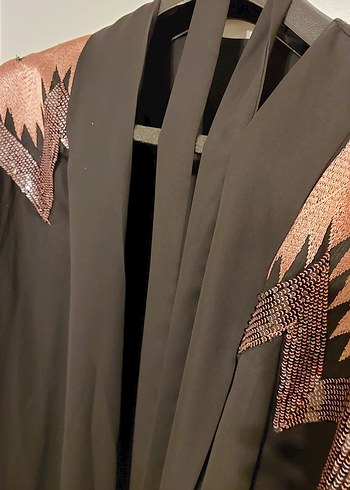 Şal yaka şifon - Görsel 3